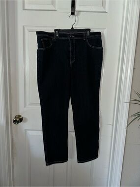 Gloria Vanderbilt Dark Blue Jeans Size 16 Short